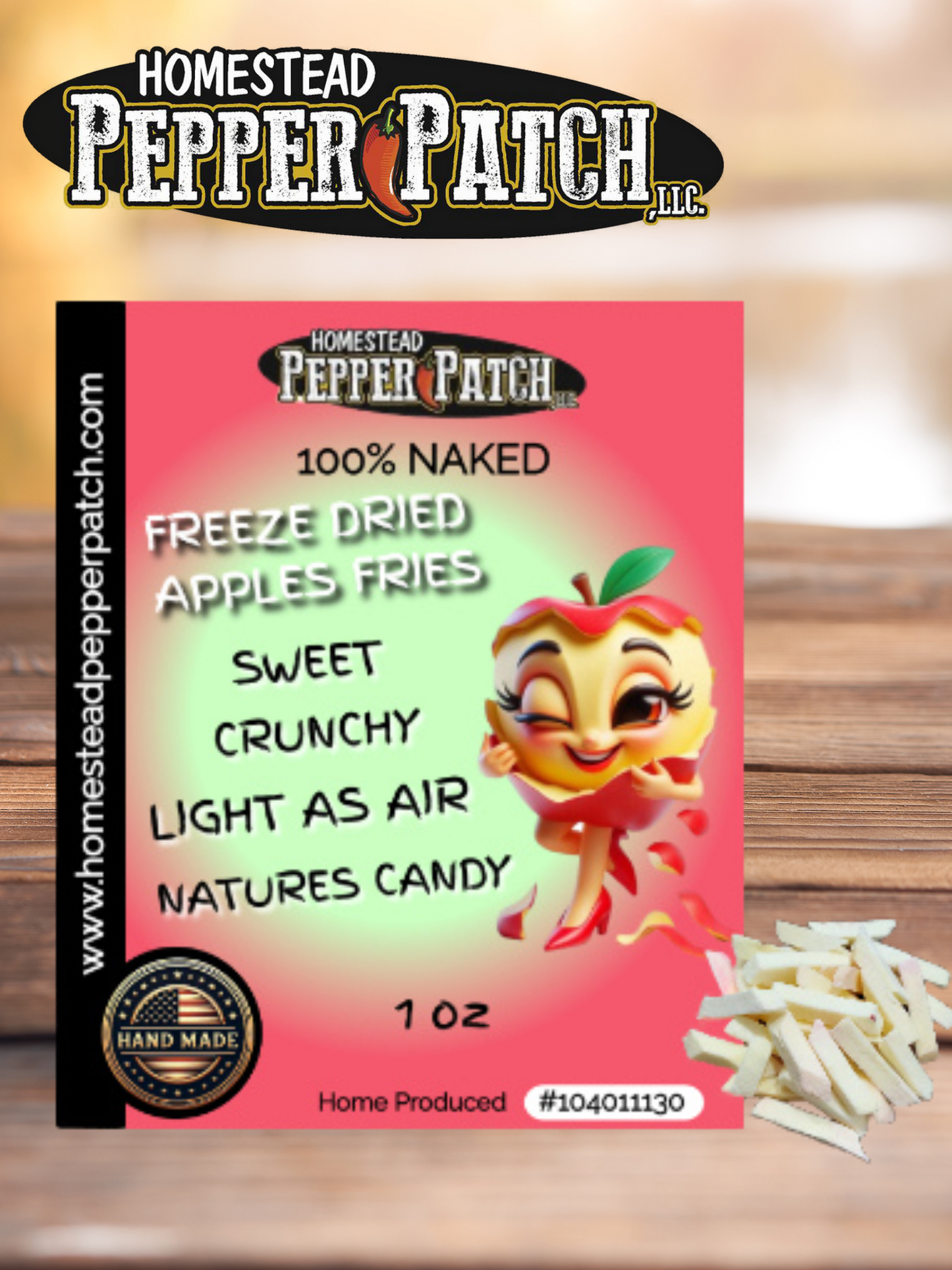FREEZE DRIED NAKED APPLE FRIES