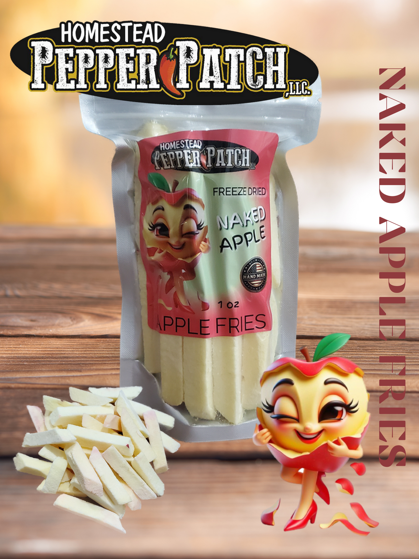 FREEZE DRIED NAKED APPLE FRIES