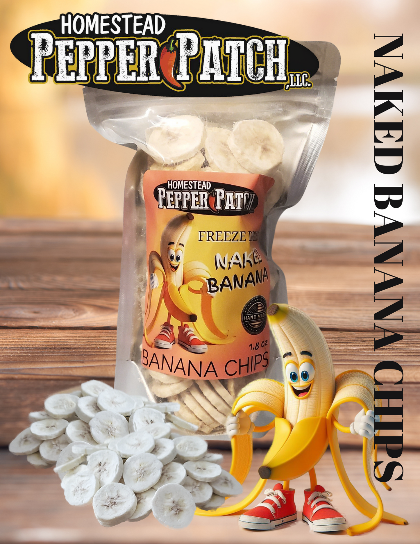 FREEZE DRIED NAKED BANANA CHIPS