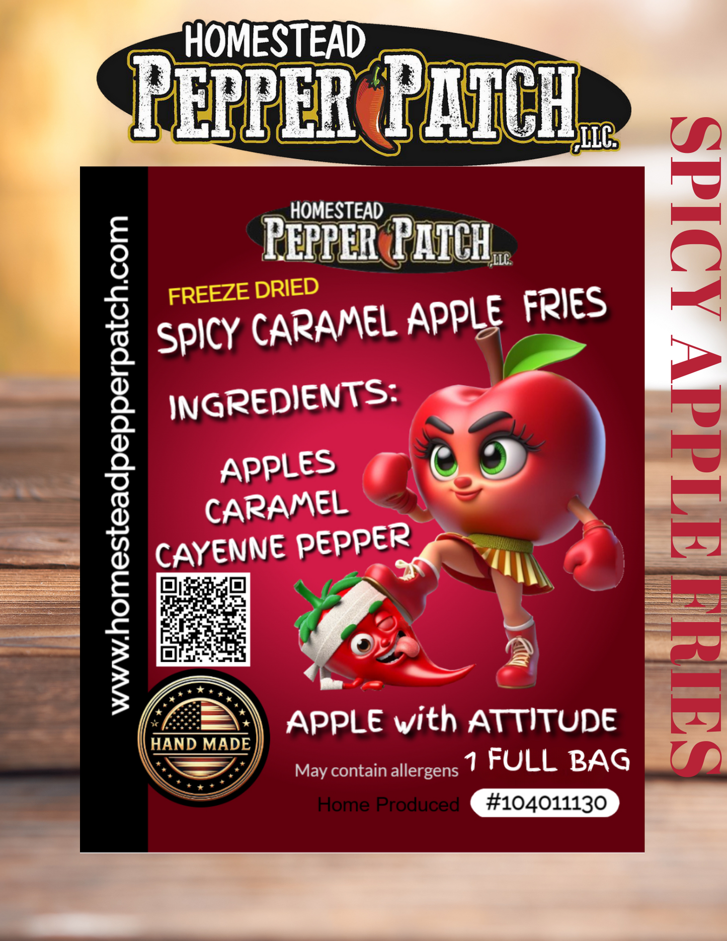 FREEZE DRIED SPICY APPLE FRIES