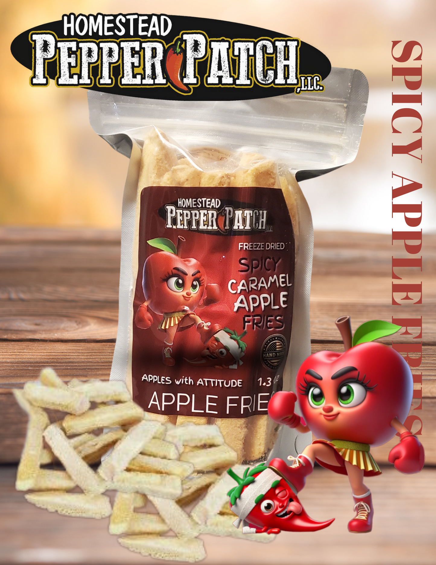 FREEZE DRIED SPICY APPLE FRIES