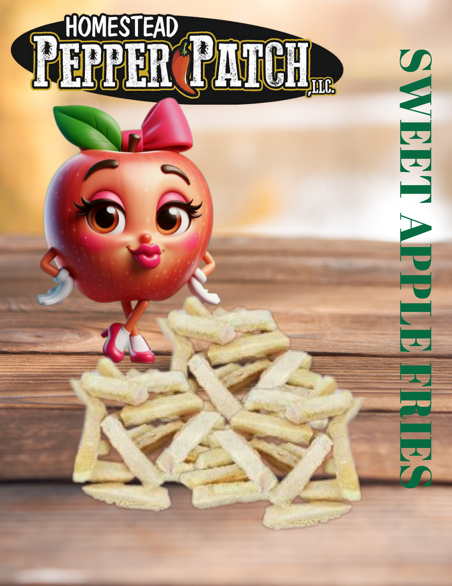 FREEZE DRIED SWEET CARAMEL APPLE FRIES