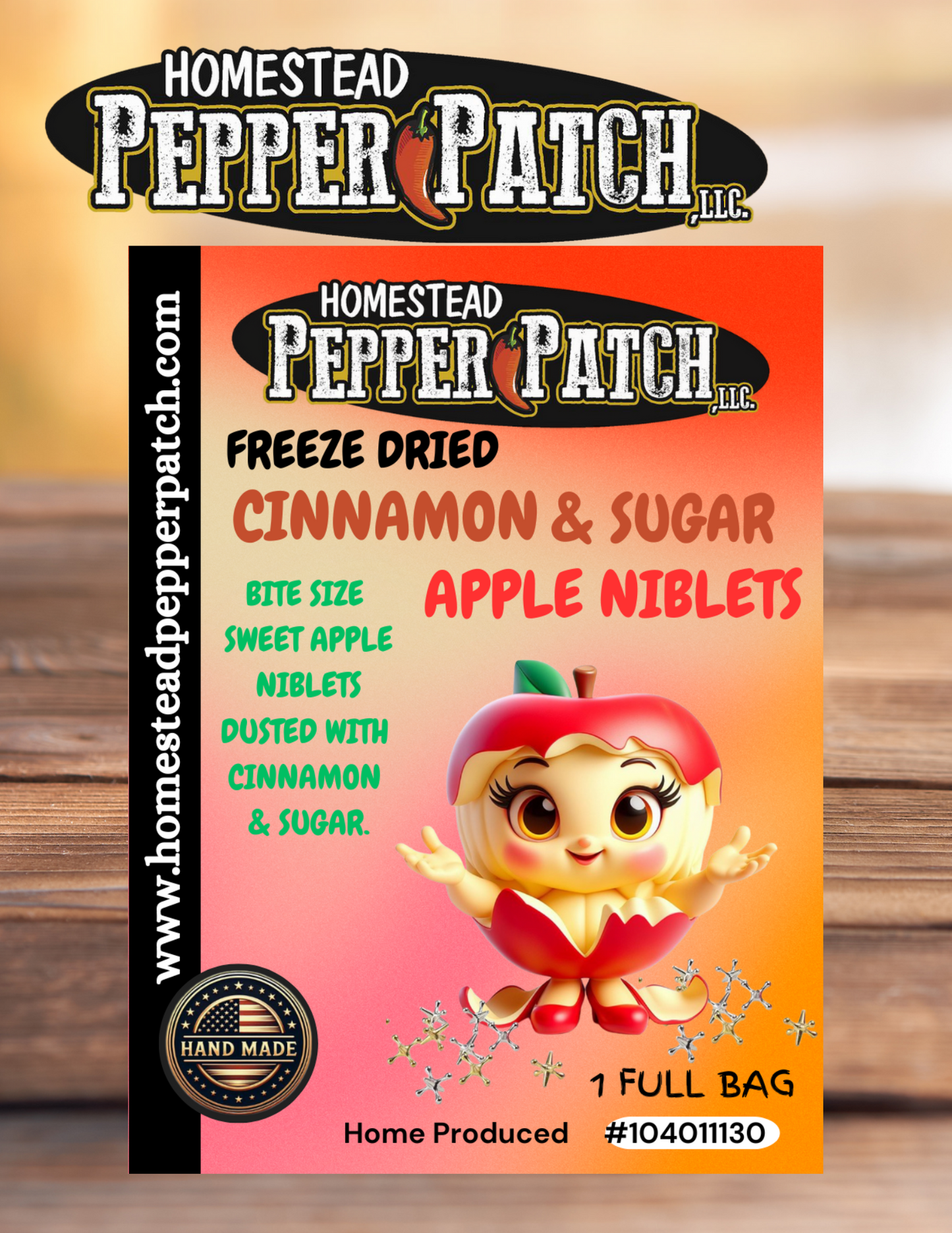 FREEZE DRIED CINNAMON & SUGAR APPLE NIBLETS