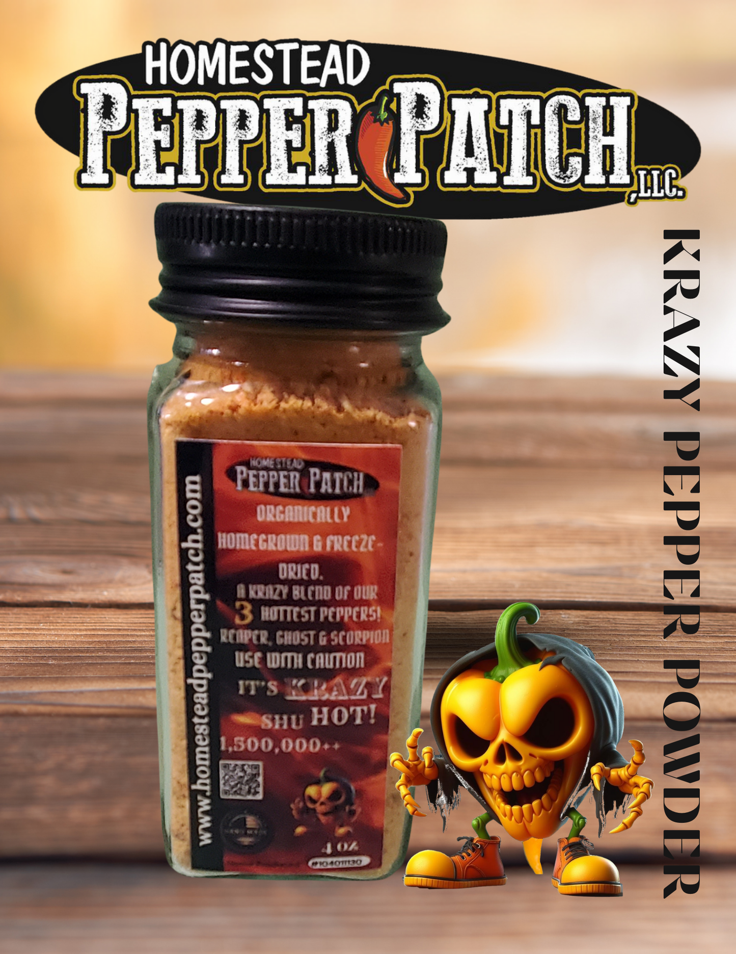 KRAZY PEPPER POWDER (ORGANIC)