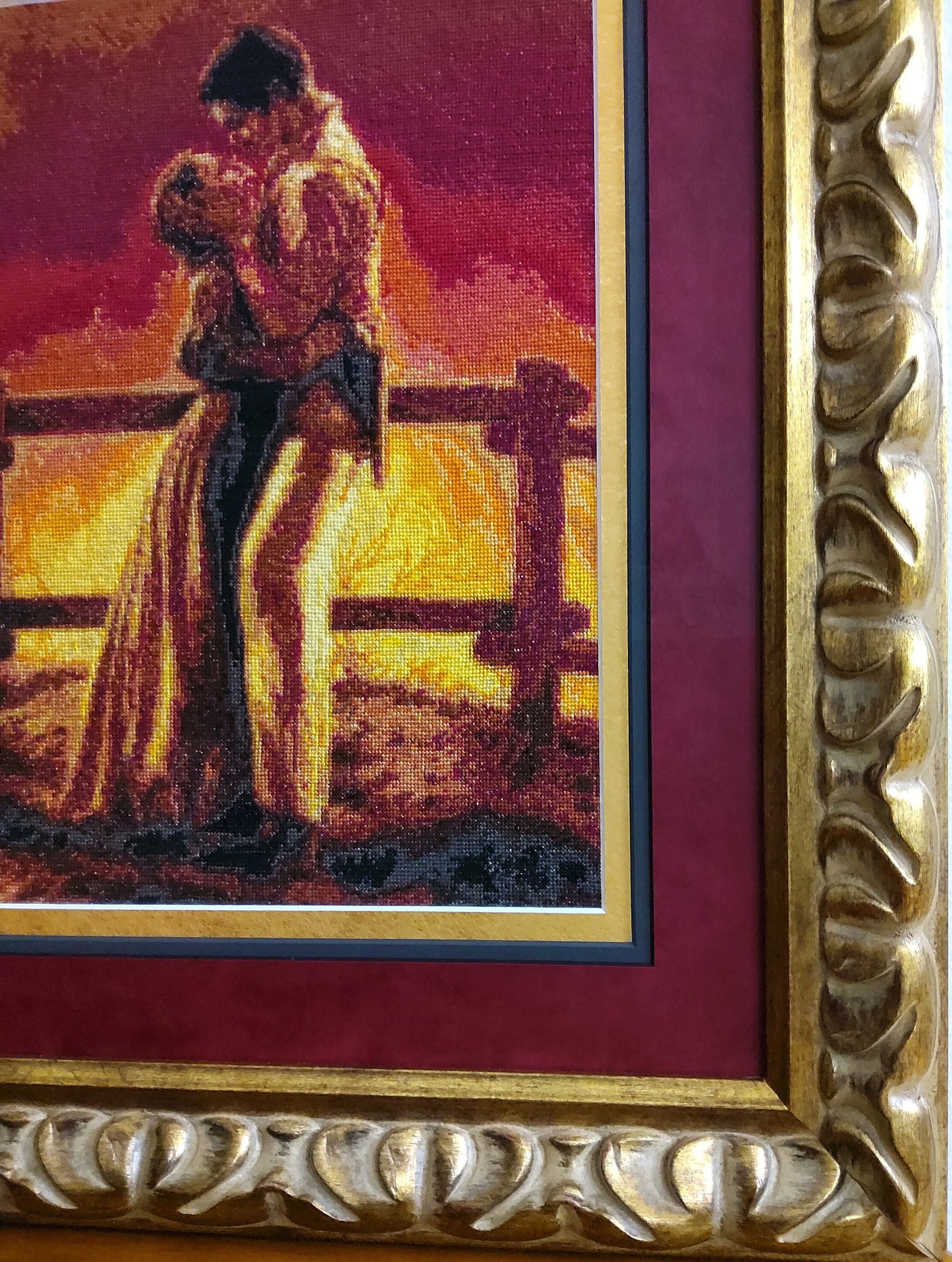 Gone With The Wind "Fiery Kiss" Cross Stitch FREE SHIPPING