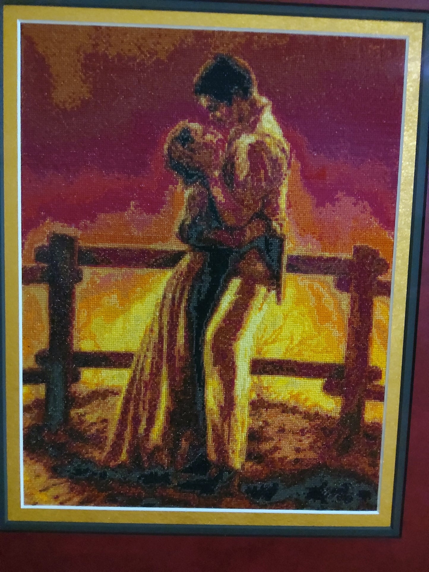 Gone With The Wind "Fiery Kiss" Cross Stitch FREE SHIPPING