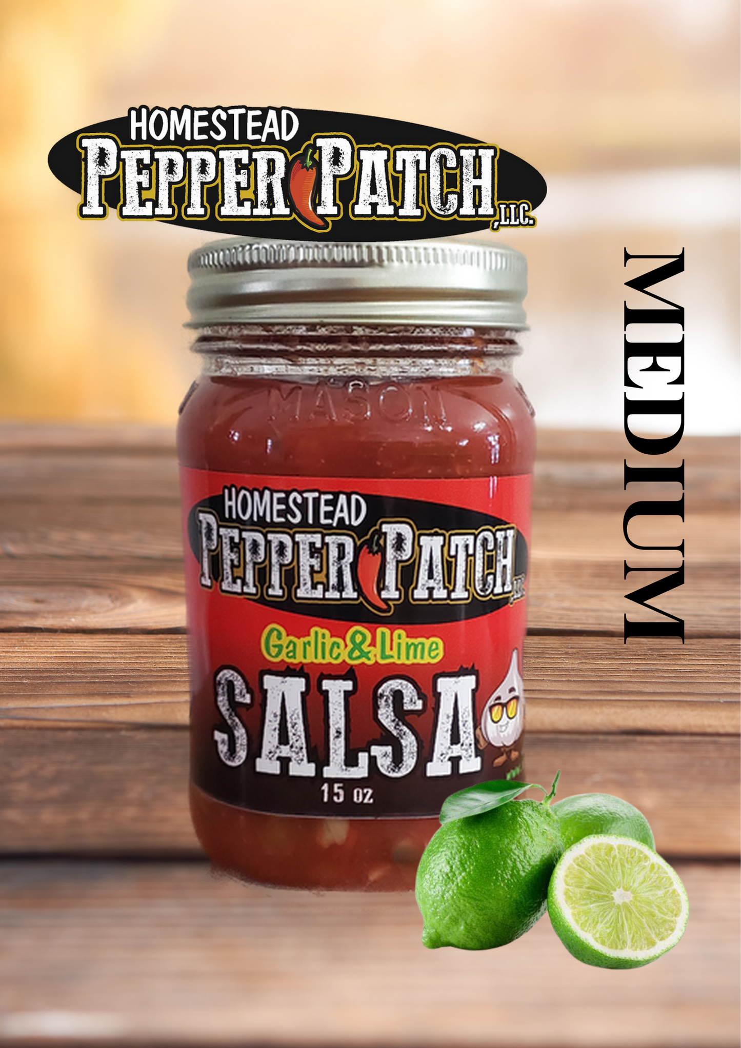 Garlic Lime Zesty SALSA (Medium)