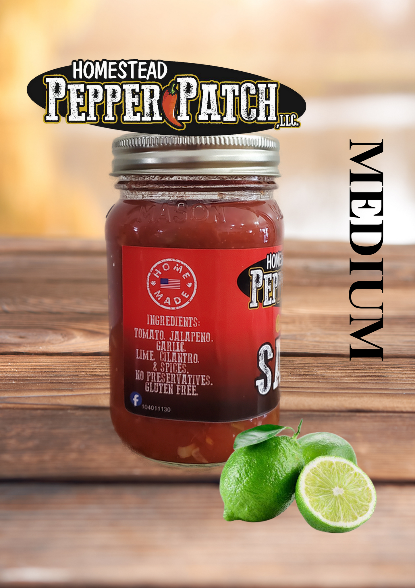 Garlic Lime Zesty SALSA (Medium)