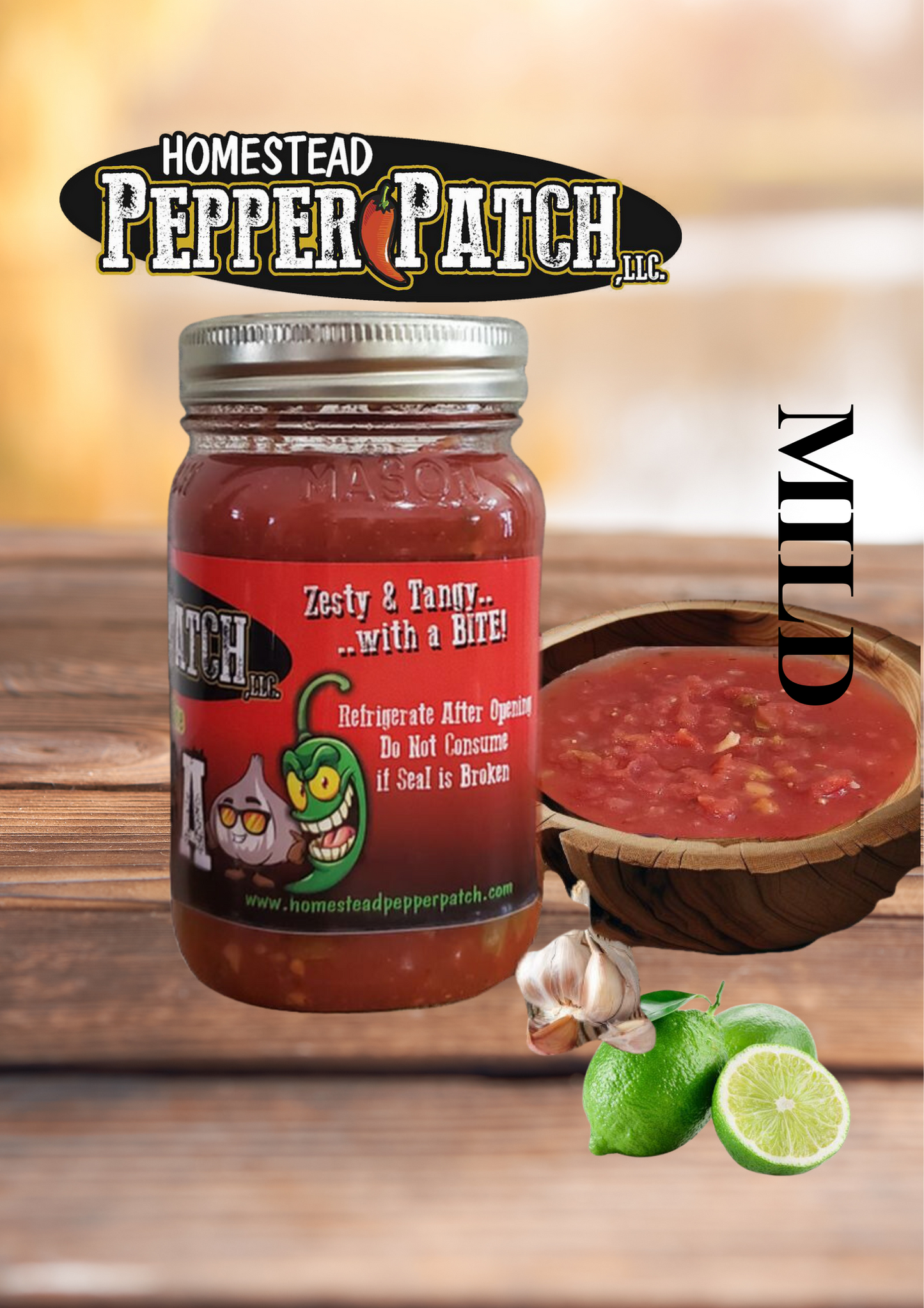 Garlic Lime Zesty Salsa MILD