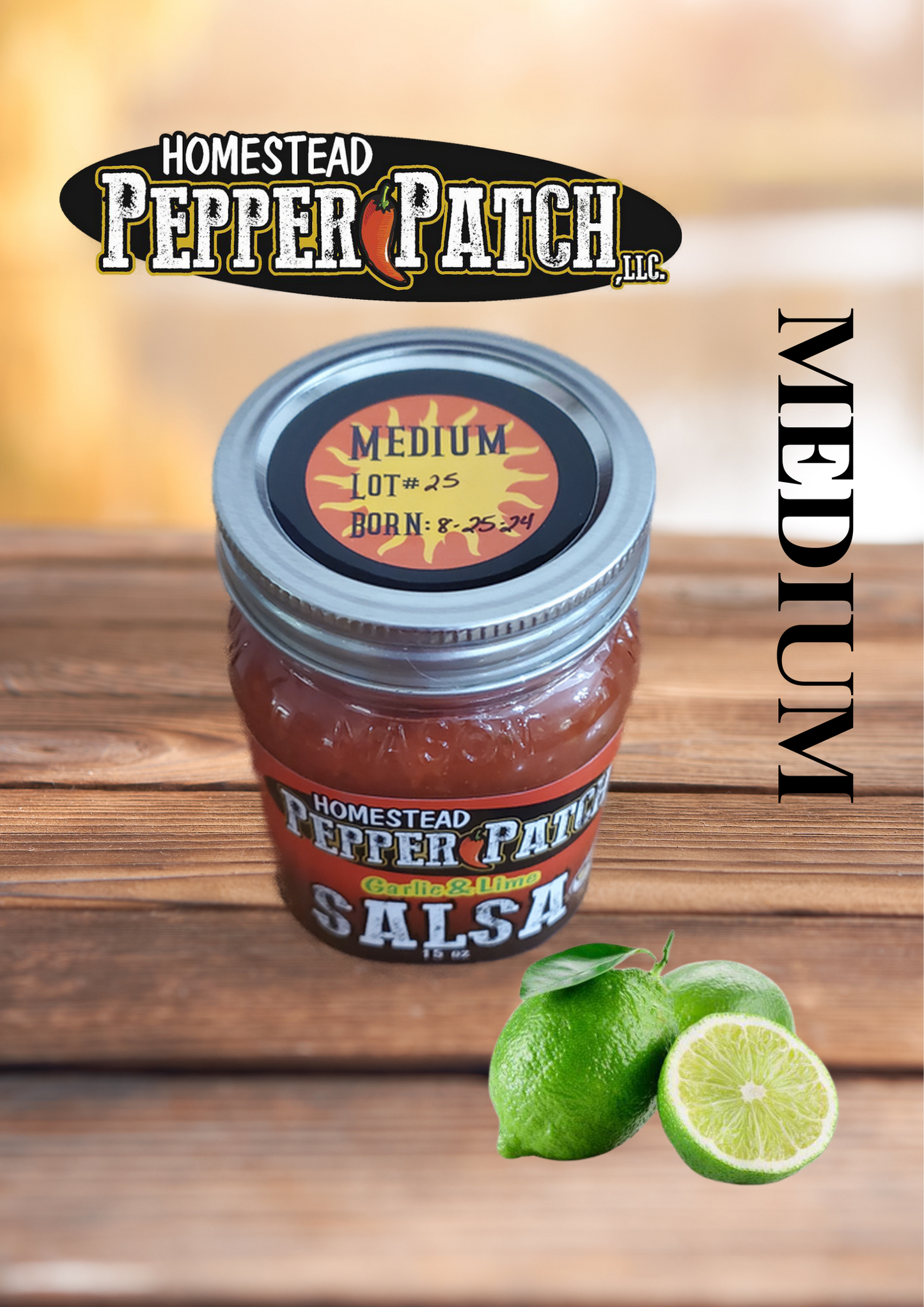 Garlic Lime Zesty SALSA (Medium)