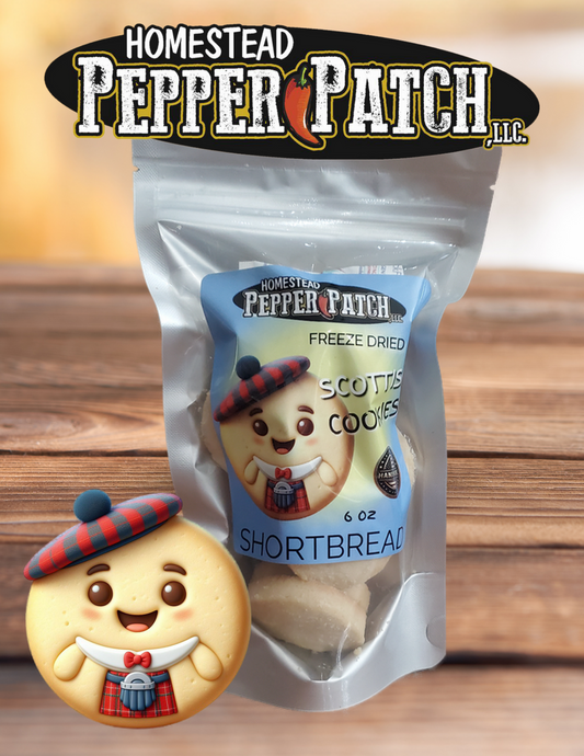 FREEZE DRIED SCOTTISH SHORTBREAD COOKIES 6oz