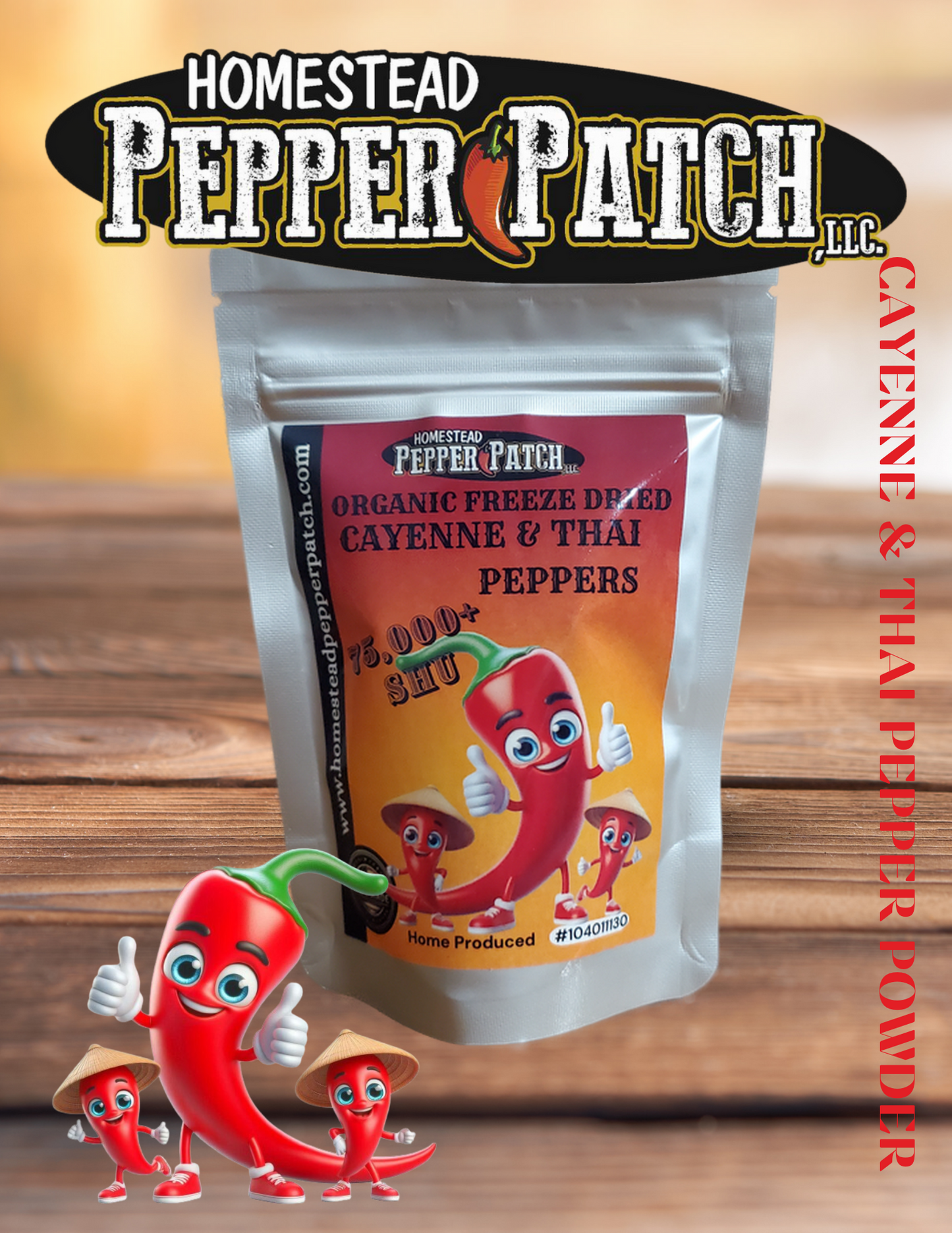 CAYENNE & THAI PEPPER POWDER (ORGANIC)