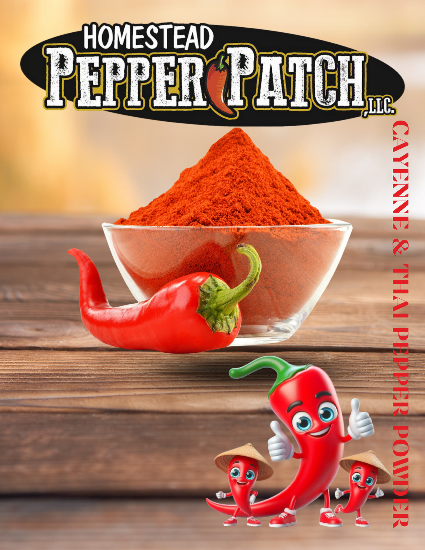 CAYENNE & THAI PEPPER POWDER (ORGANIC)