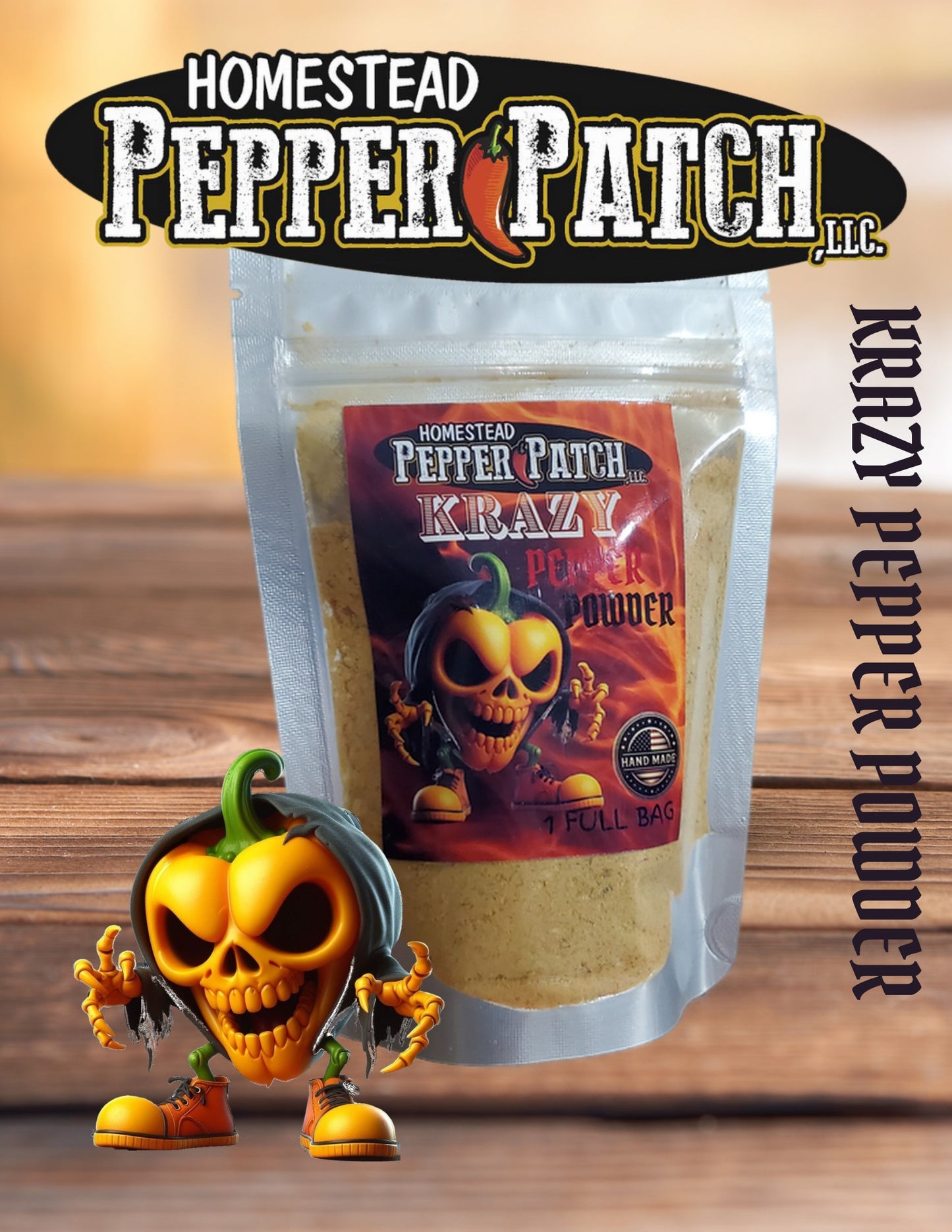 KRAZY PEPPER POWDER (ORGANIC)