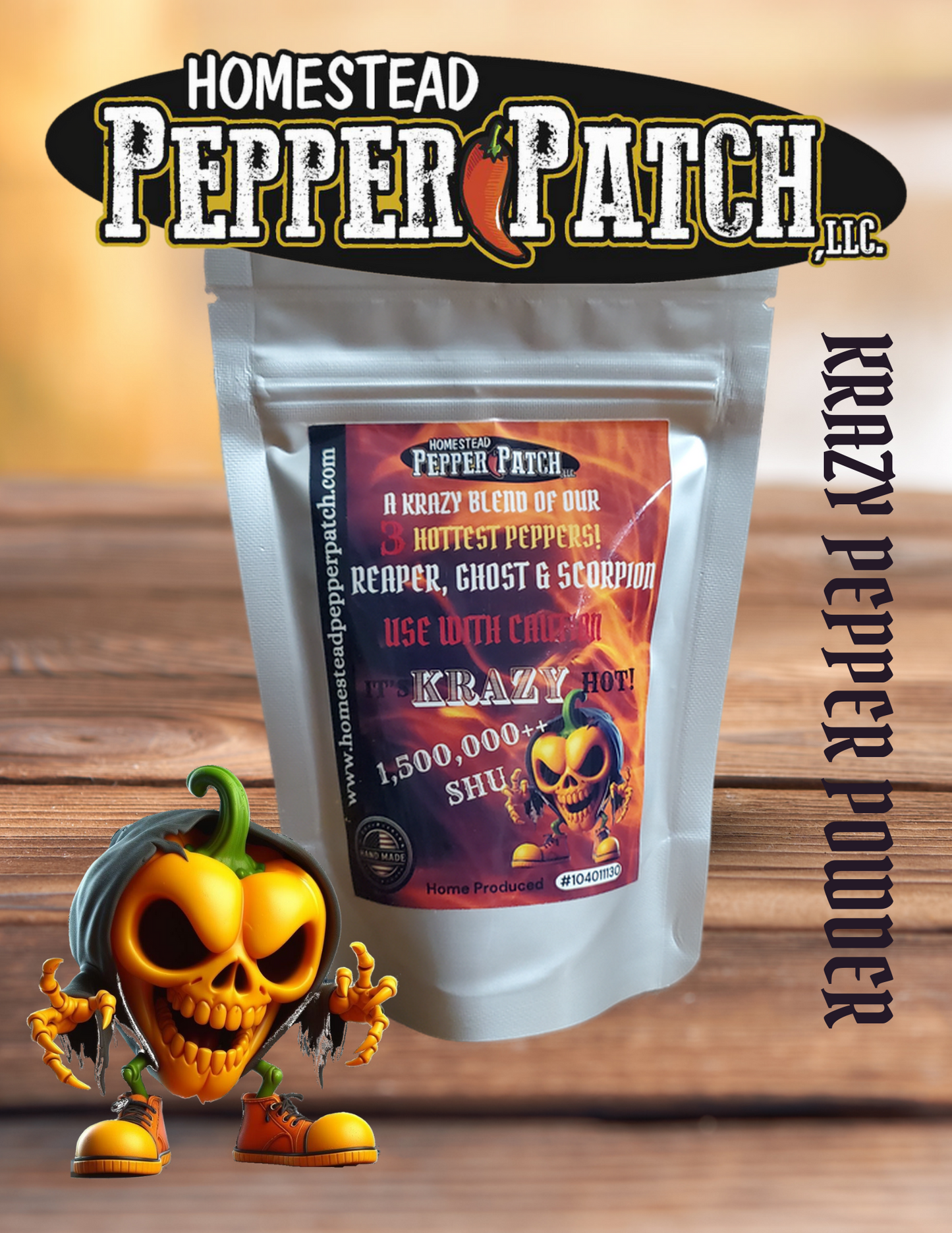 KRAZY PEPPER POWDER (ORGANIC)