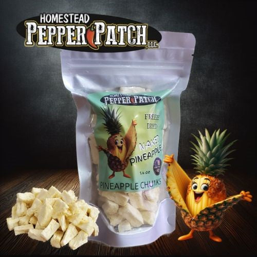 FREEZE DRIED FRESH NAKED PINEAPPLE  1.4oz