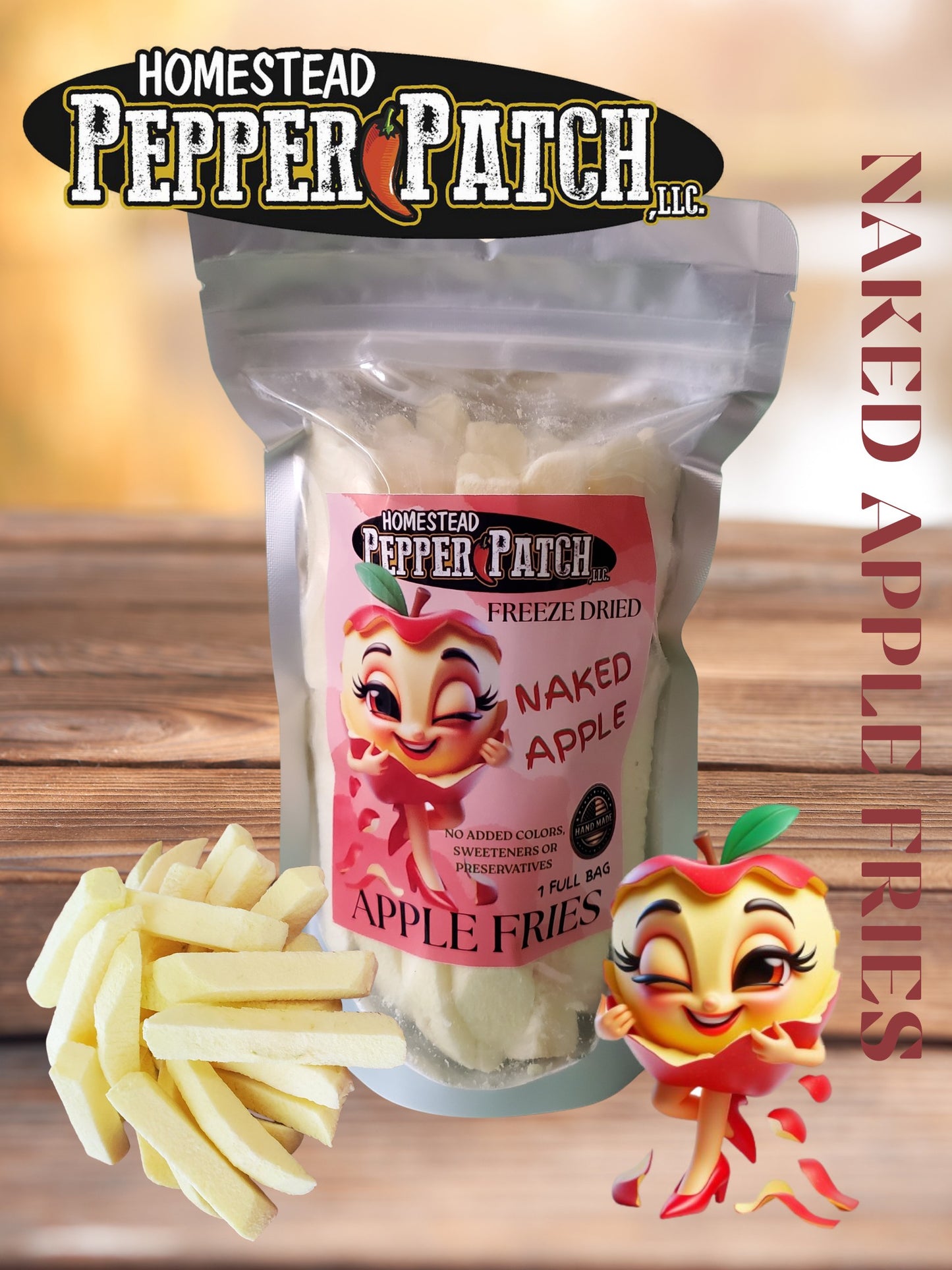 FREEZE DRIED NAKED APPLE FRIES