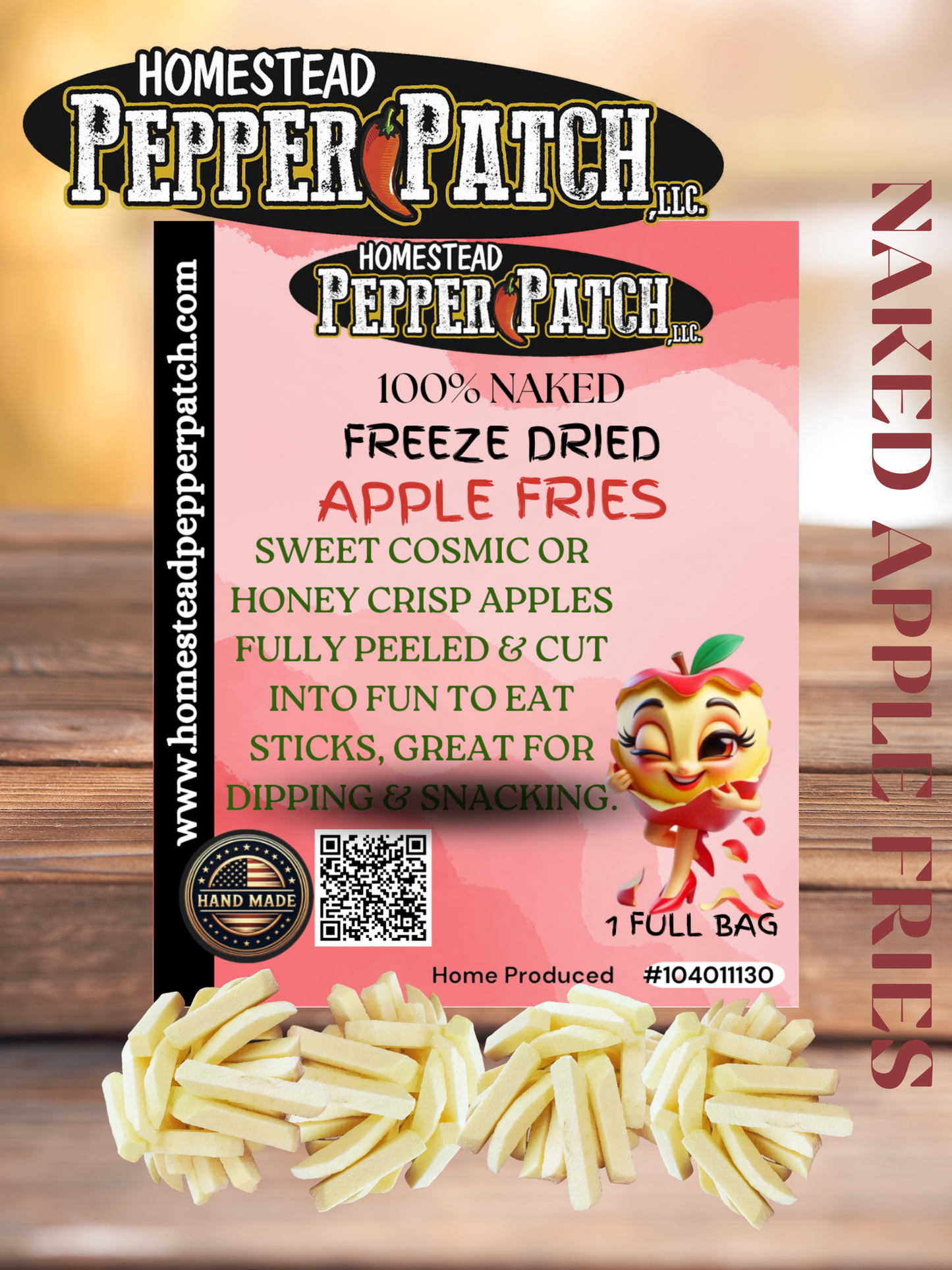 FREEZE DRIED NAKED APPLE FRIES
