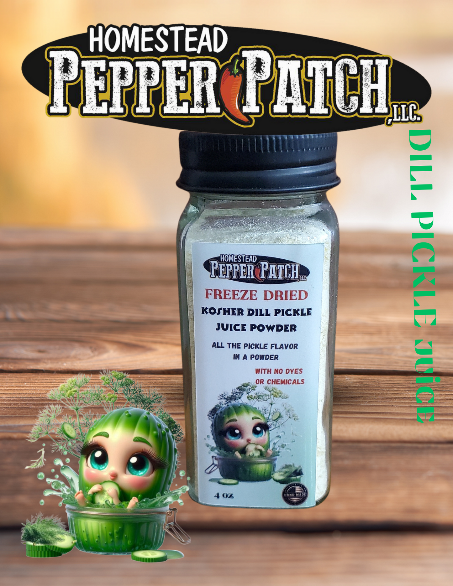 KOSHER DILL PICKLE JUICE POWDER 4oz