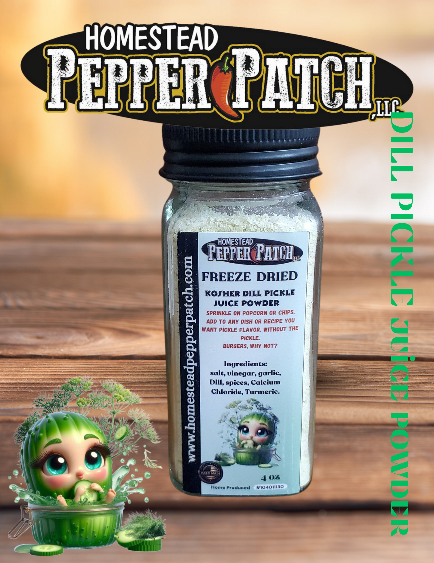 KOSHER DILL PICKLE JUICE POWDER 4oz