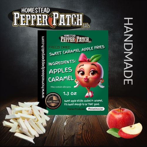 FREEZE DRIED SWEET CARAMEL APPLE FRIES 2 oz