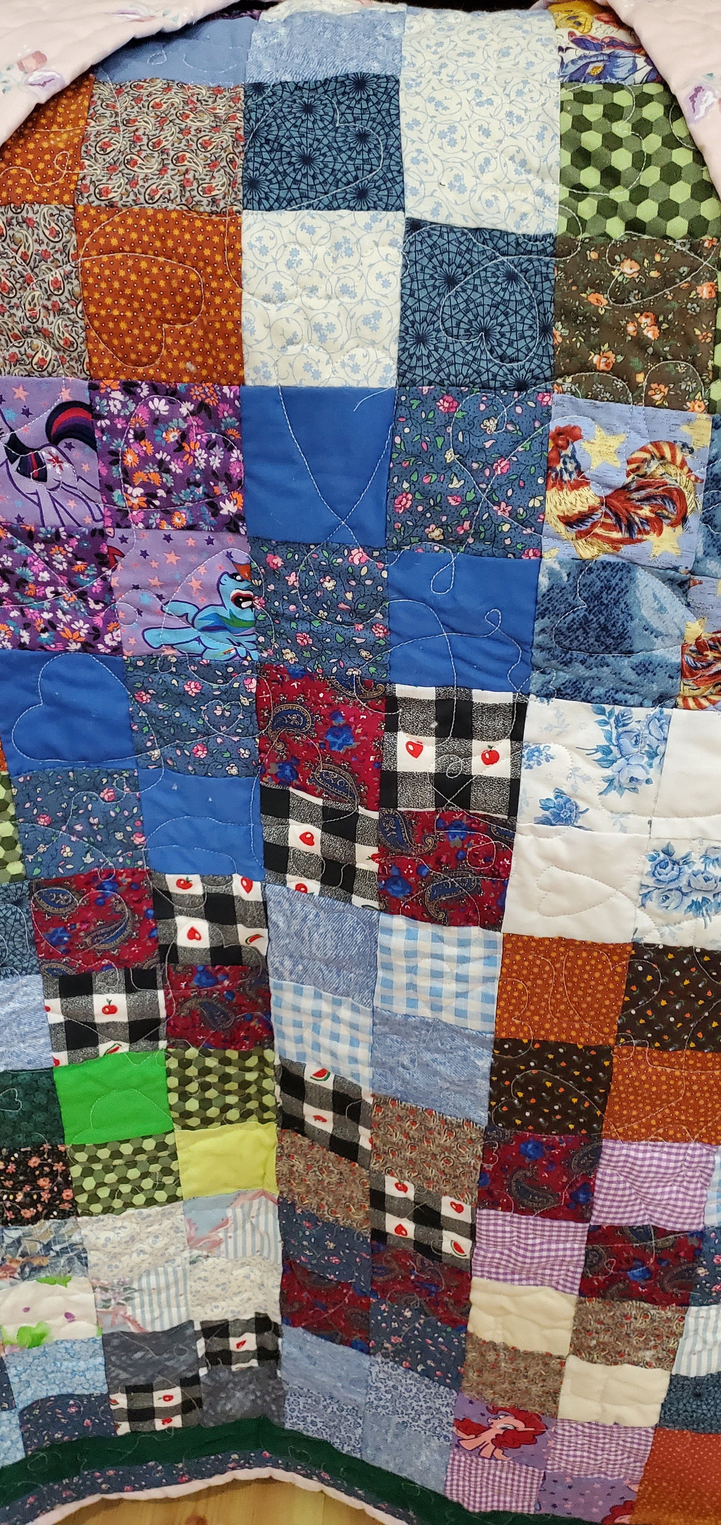 Handmade Lap Quilt 59"x59"